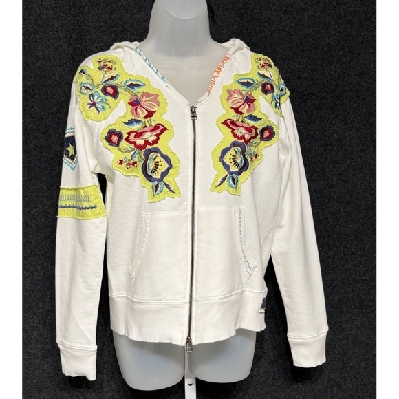 RXB Jackets & Blazers - RXB EMBROIDERED FLOWER Zip Jacket SIZE M NWT